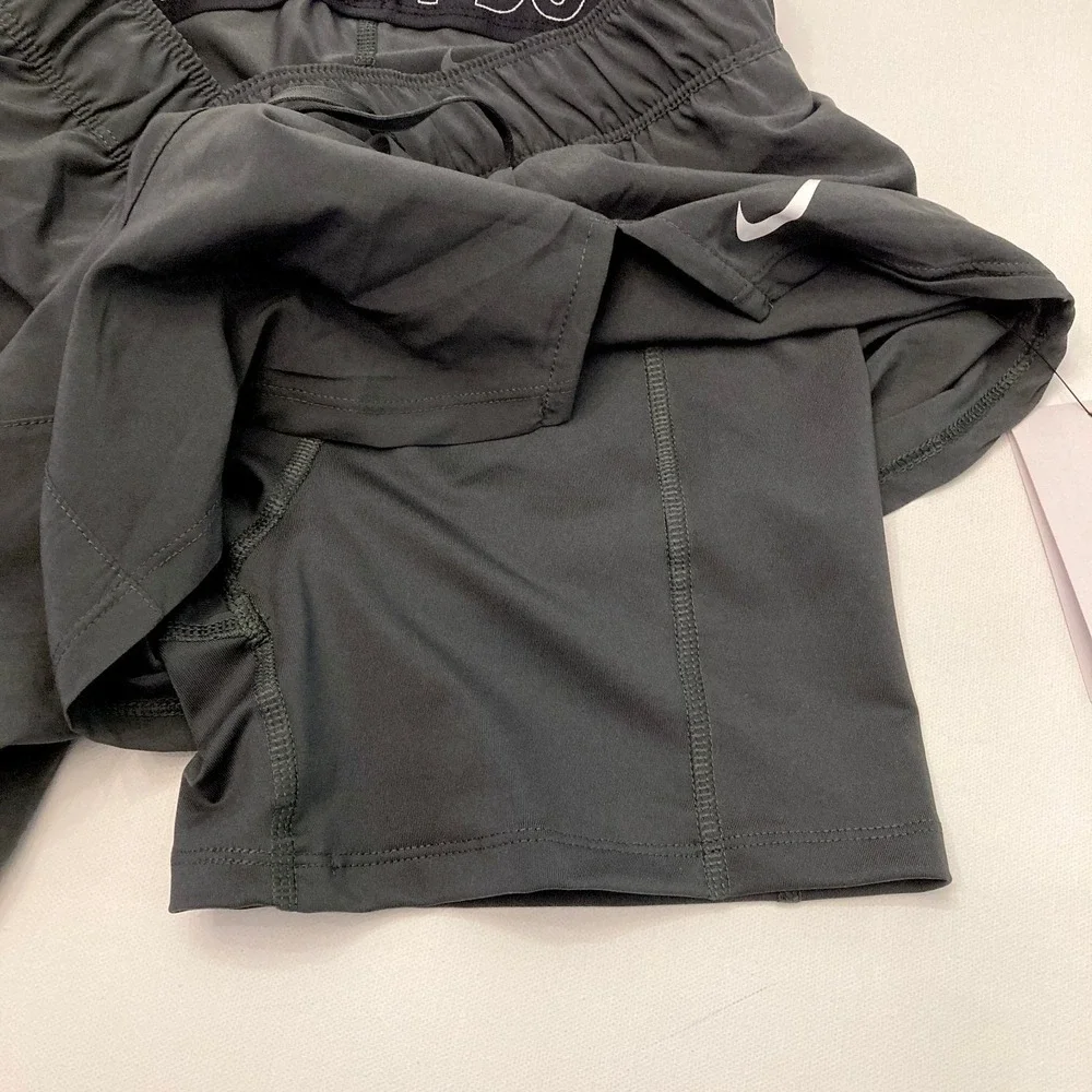 Nike Dri-Fit Practice Shorts TCU Horned Frogs Black Layered Womens Small New
